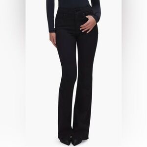 Good American Black Straight Leg Jeans
